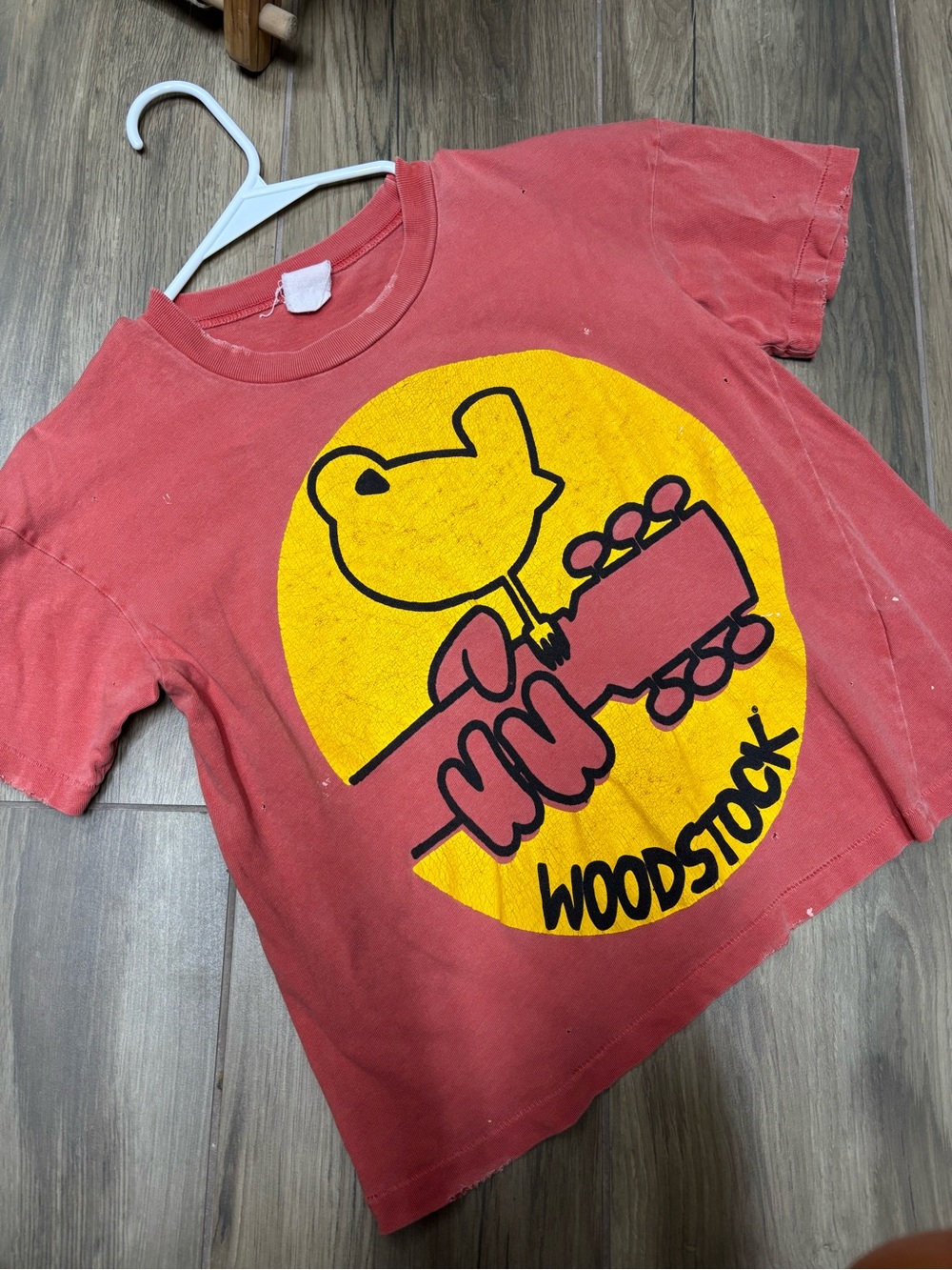 MadeWorn Red Woodstock Graphic Short Sleeve Tee